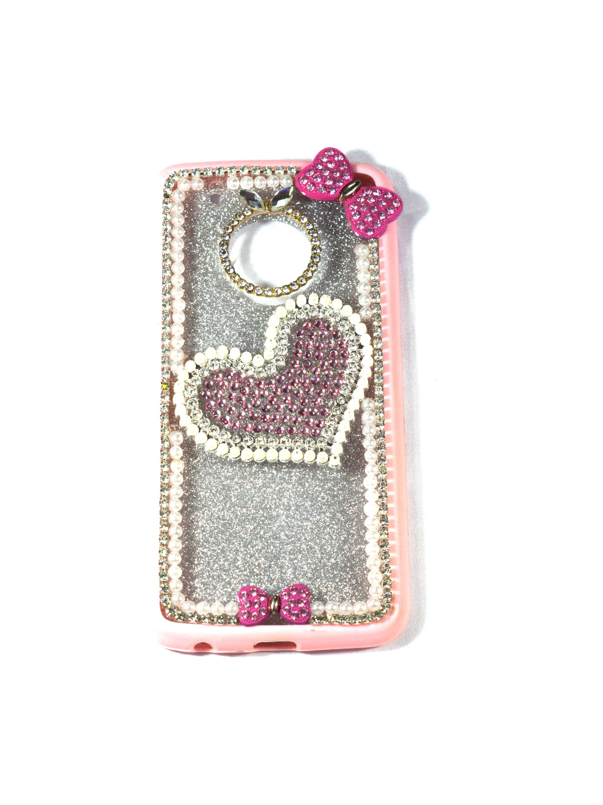 CARCASA PARA MOTOROLA DISEÑO CON PIEDRAS MOTO C