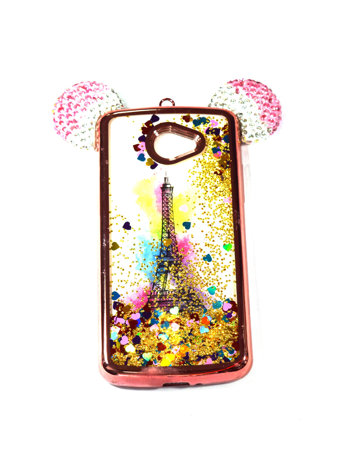 CARCASA PARA LG K5 DISEÑO CON LIQUIDO-OREJITAS