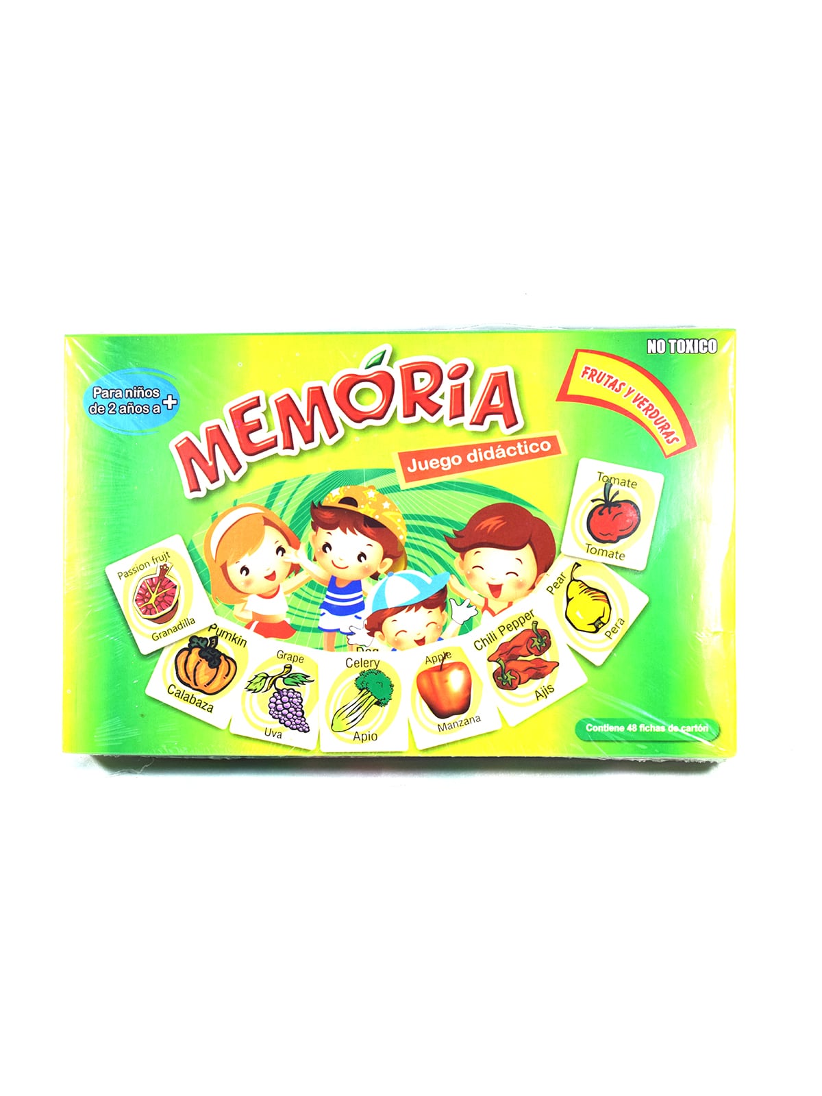 JUEGO DIDÁCTICO MEMORIA FRUTAS Y VERDURAS