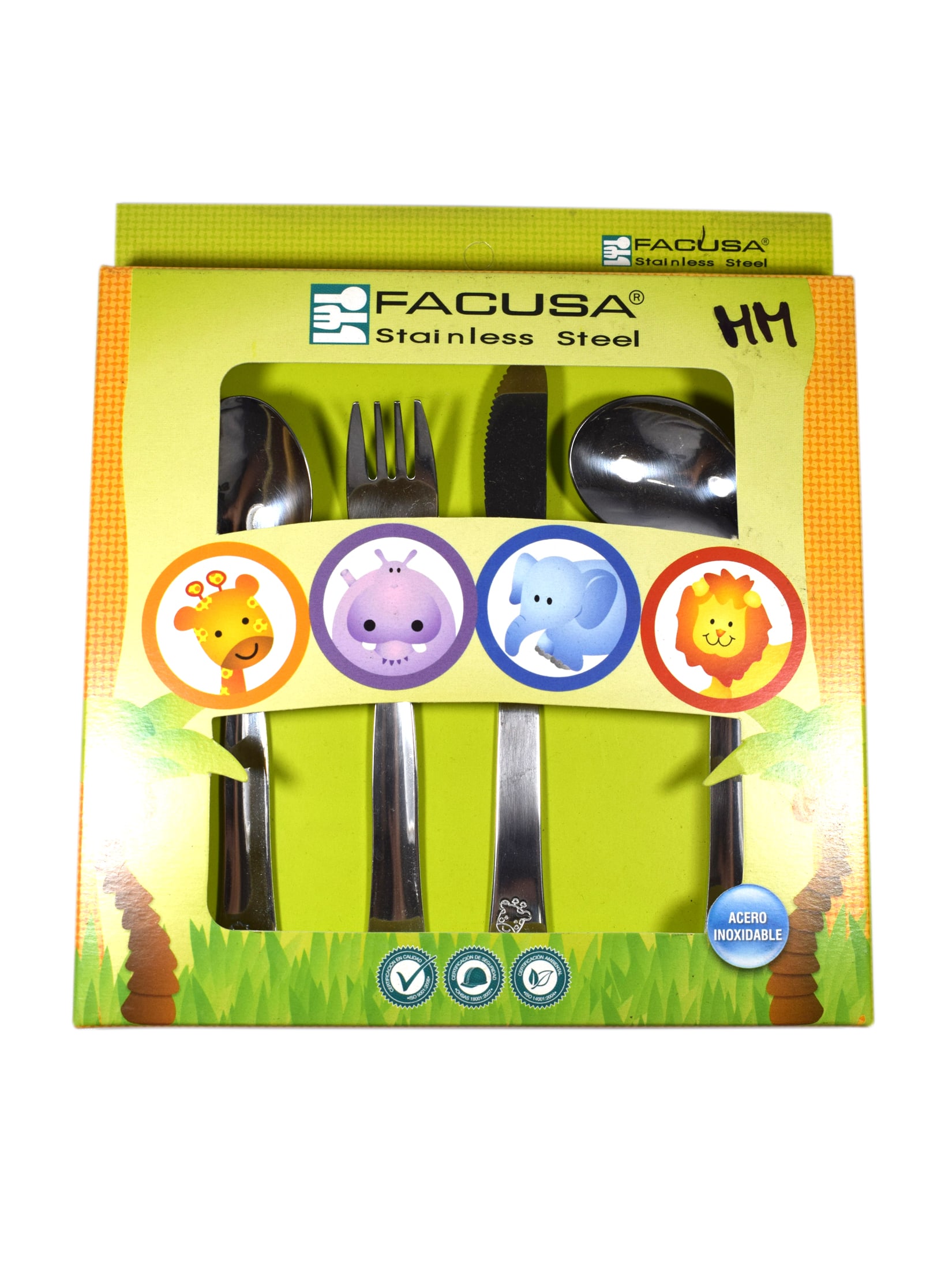 SET DE 4 CUBIERTOS PARA NIÑOS