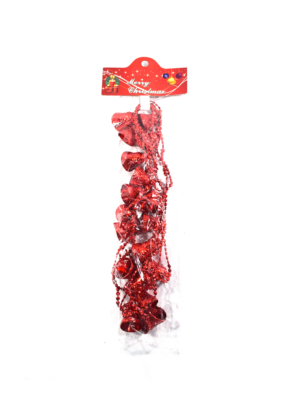 DECORACIÓN CASCABELES CAMPANAS COLGANTES COLOR ROJO