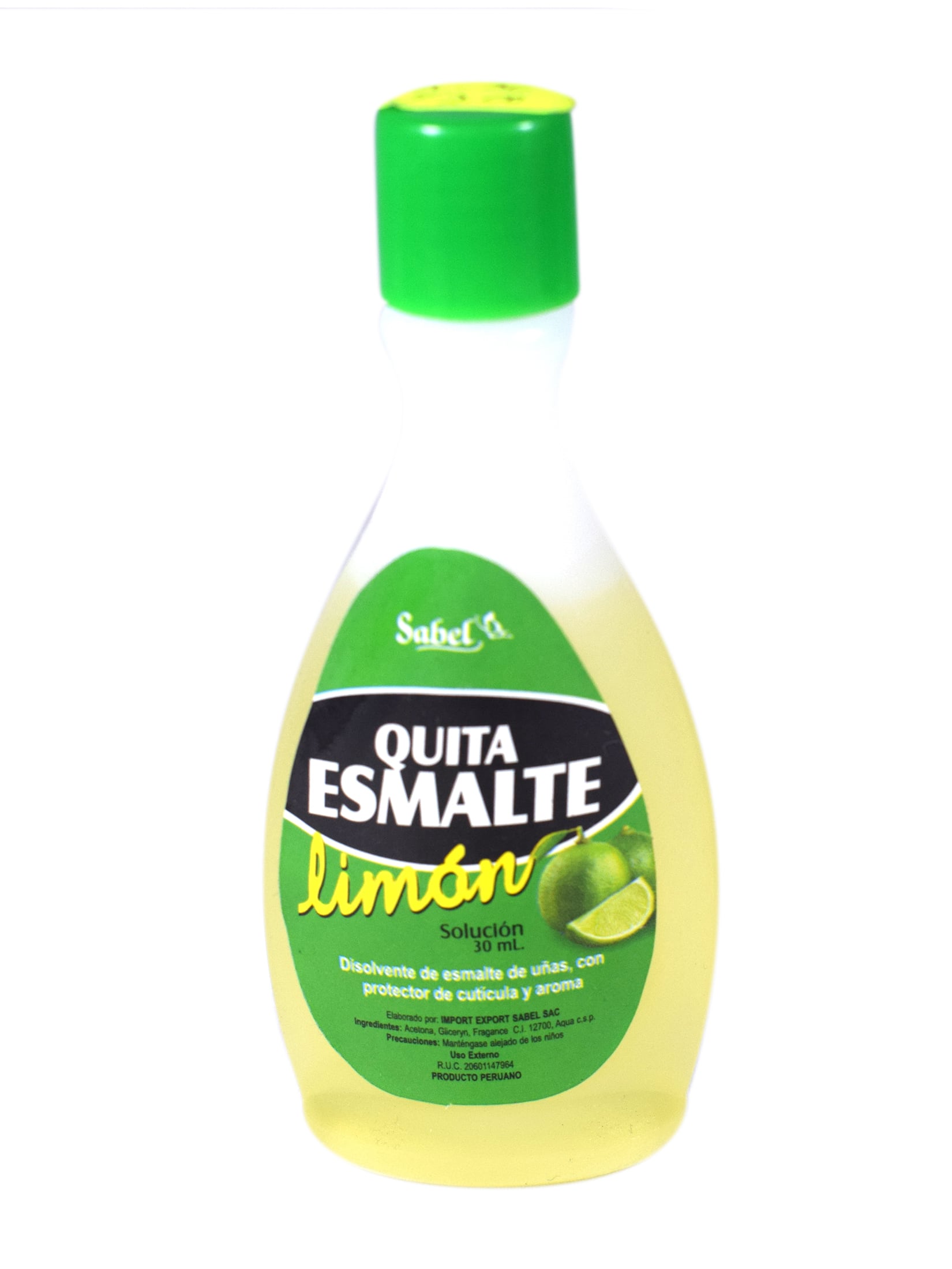 QUITA ESMALTE LIMÓN 30 ML