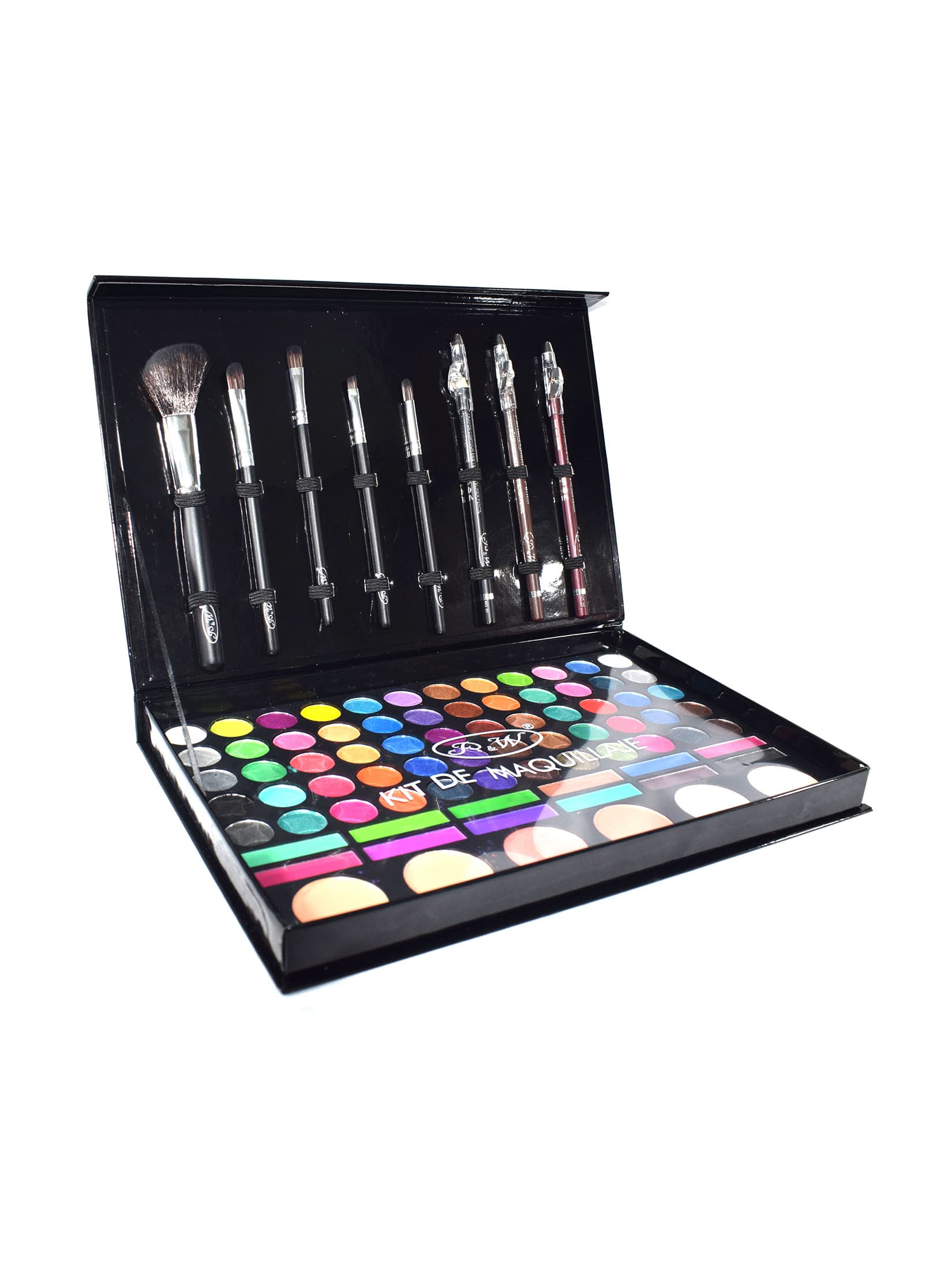 PALETA COMPACTO DE MAQUILLAJE  DISEÑO ESTUCHE NEGRO